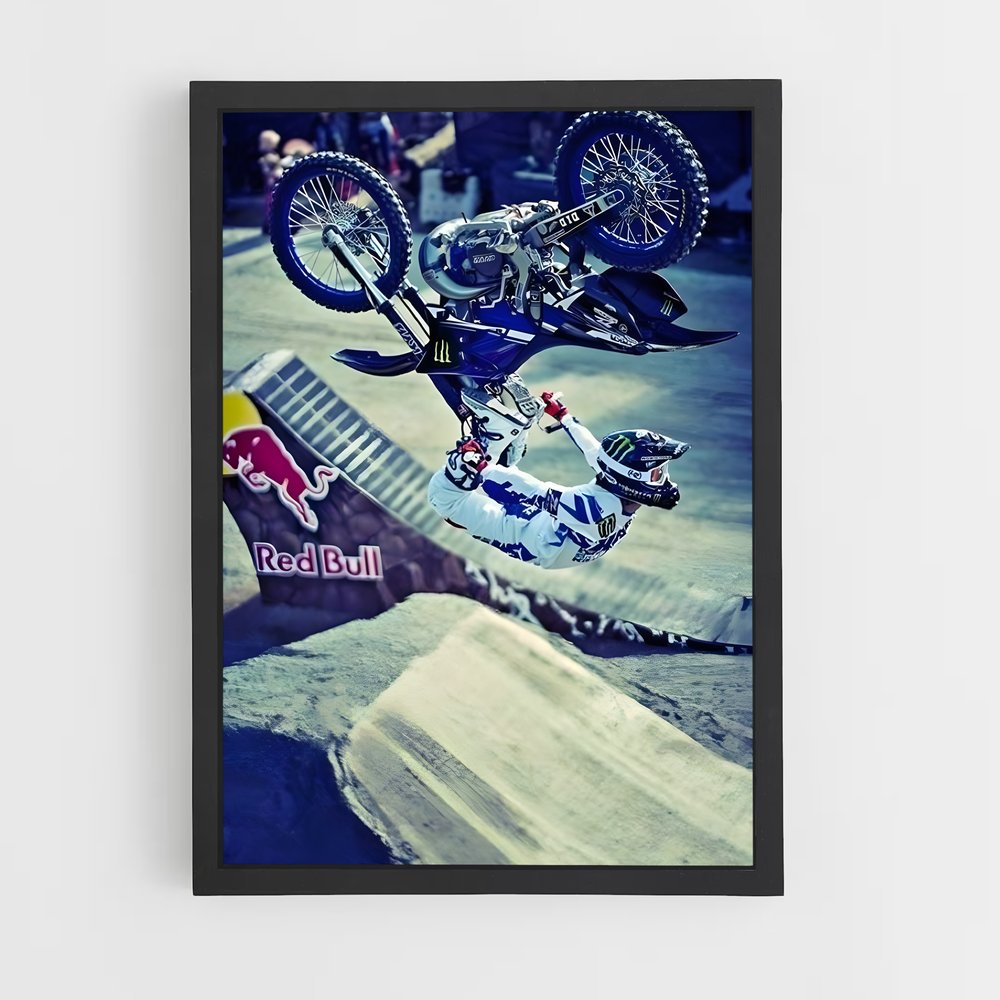 Poster Saut de la Mort – affiche Motocross freestyle (vue 2)